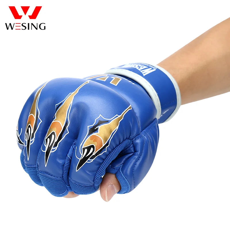 Wesing MMA Gloves Half Finger Boxing Gloves