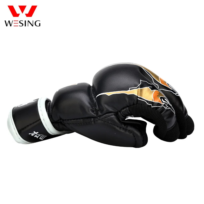 Wesing MMA Gloves Half Finger Boxing Gloves