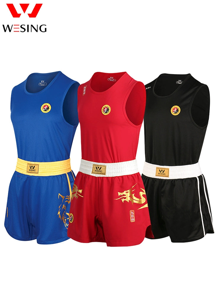 Nine-Day Mountain Kids Competition Boxing Shorts Clothes for Sanda