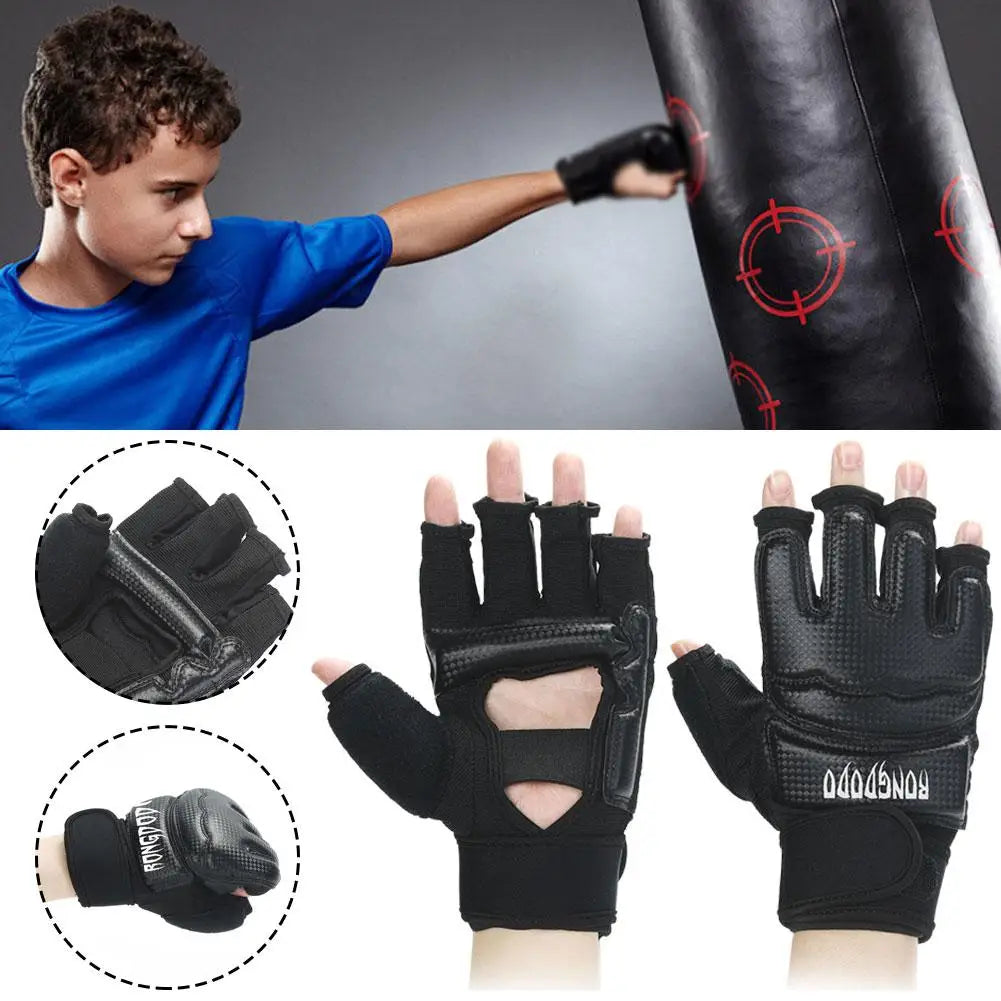 Boxing Half Finger Gloves PU