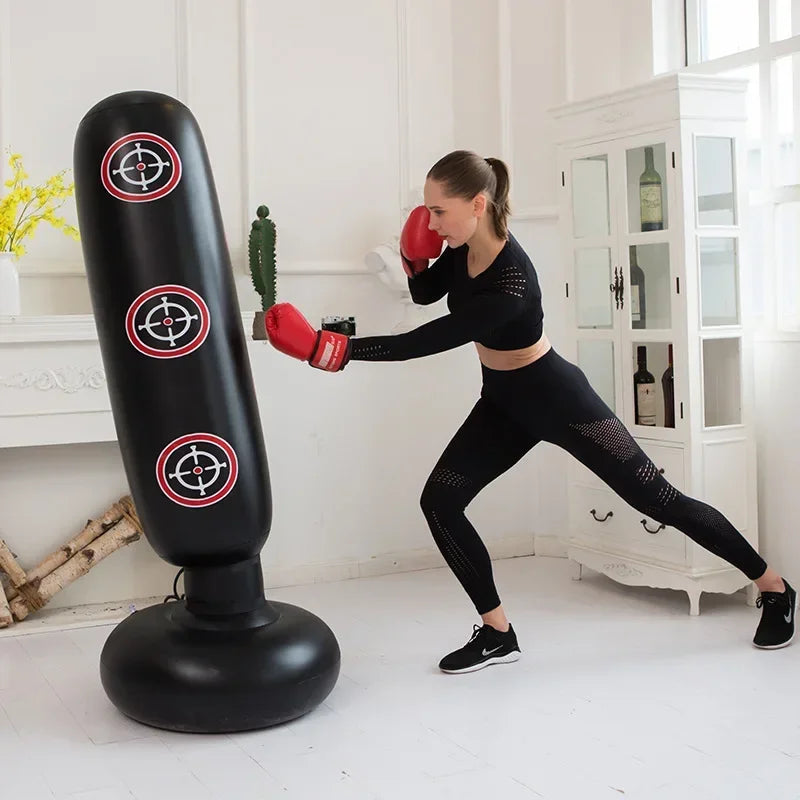 KO Column Inflatable Boxing Punching Bag Kicking