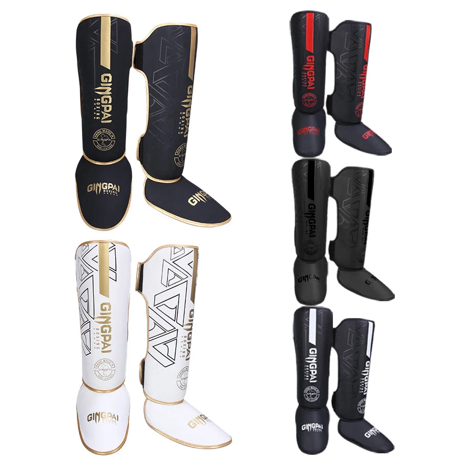 High-Quality PU Leather Boxing Shin Guards