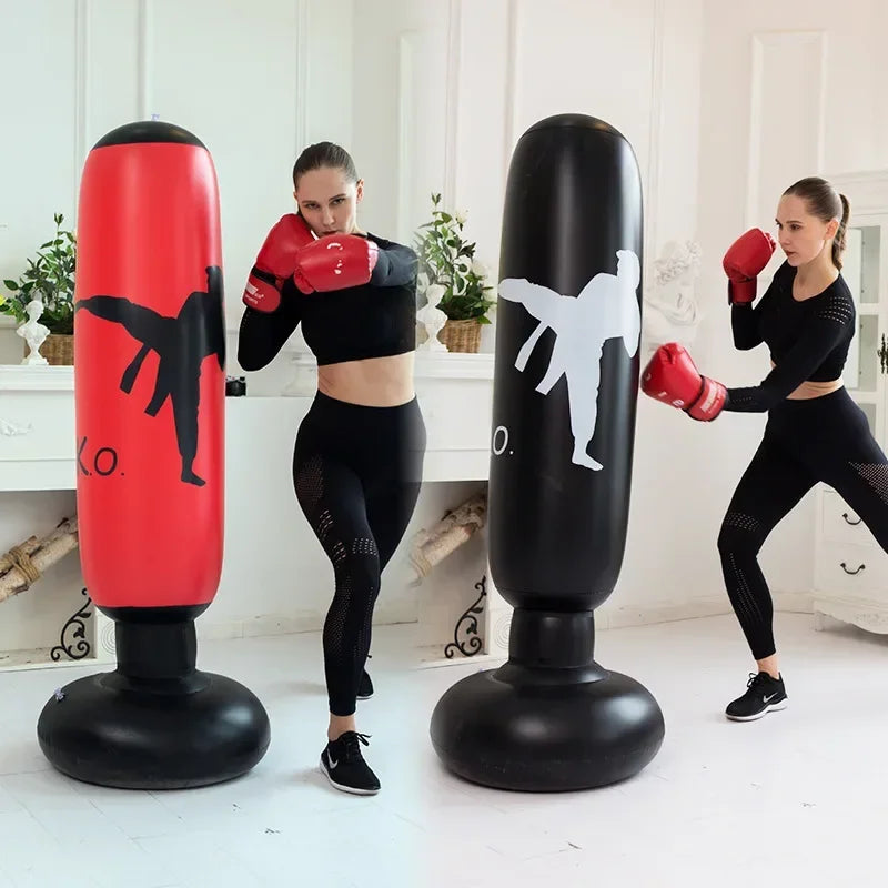 KO Column Inflatable Boxing Punching Bag Kicking