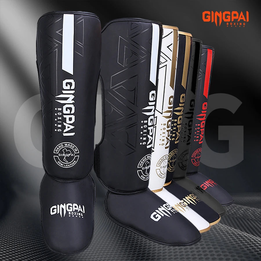 High-Quality PU Leather Boxing Shin Guards