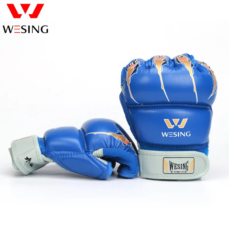 Wesing MMA Gloves Half Finger Boxing Gloves