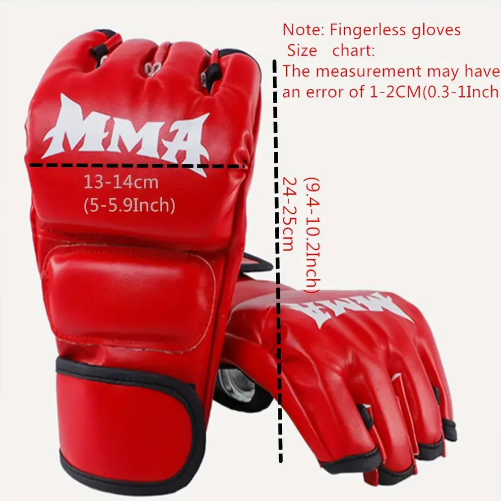 Thick Boxing Gloves MMA Gloves Half finger