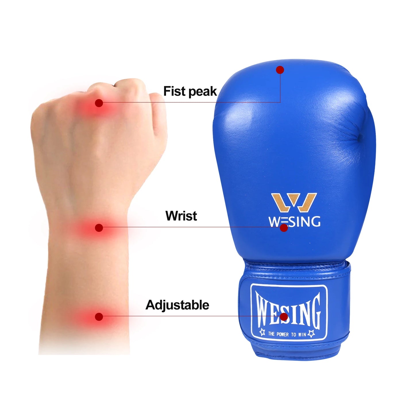 Wesing IBA Approved Boxing Gloves for Competition