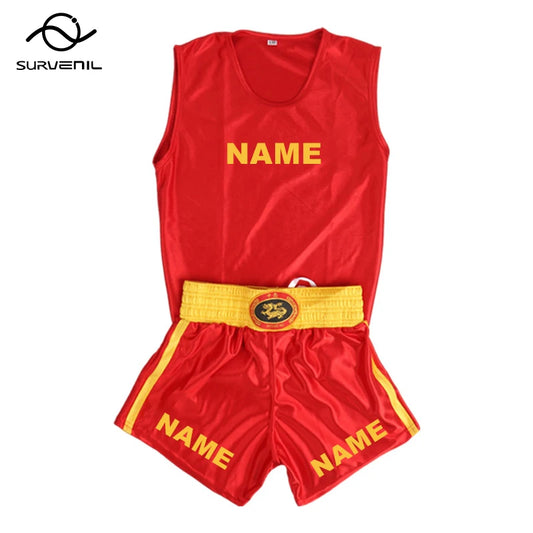 Boxing Shorts and Singlet Set Custom Muay Thai