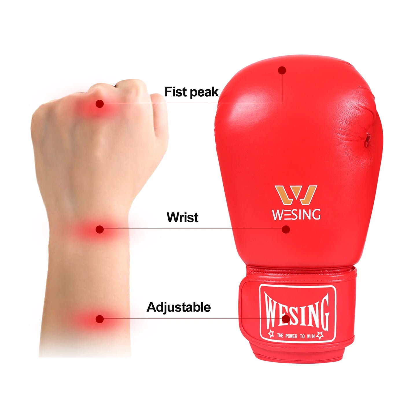 Wesing IBA Approved Boxing Gloves for Competition