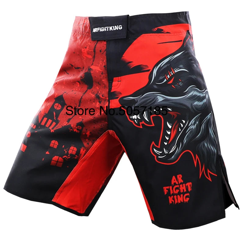 BJJ MMA Fight Shorts Sublimated Grappling Kickboxing Shorts