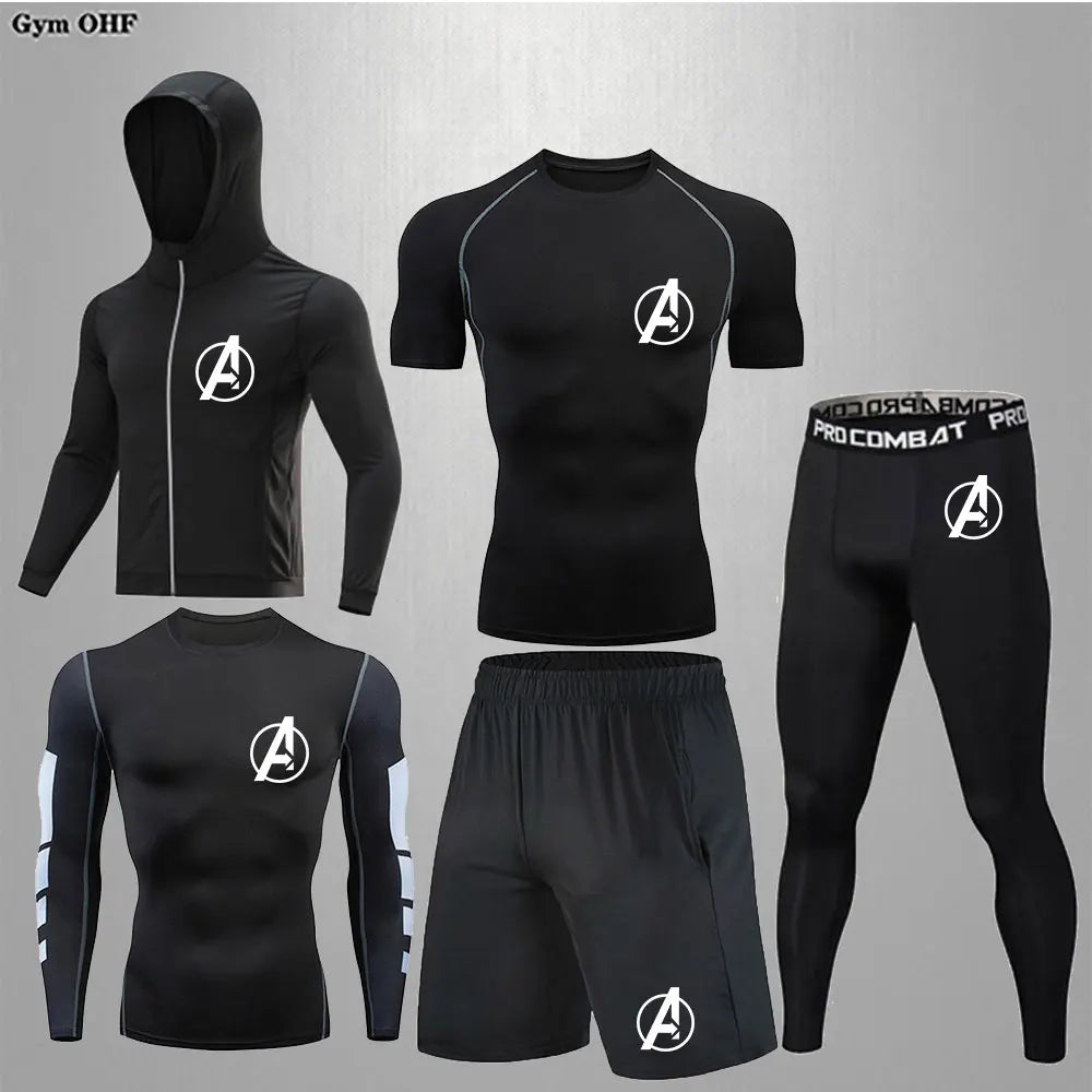 BJJ Boxing Sets Gym Fitness Joggers Training Fightwear