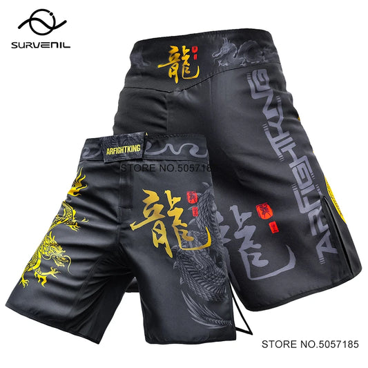 BJJ MMA Fight Shorts Sublimated Grappling Kickboxing Shorts