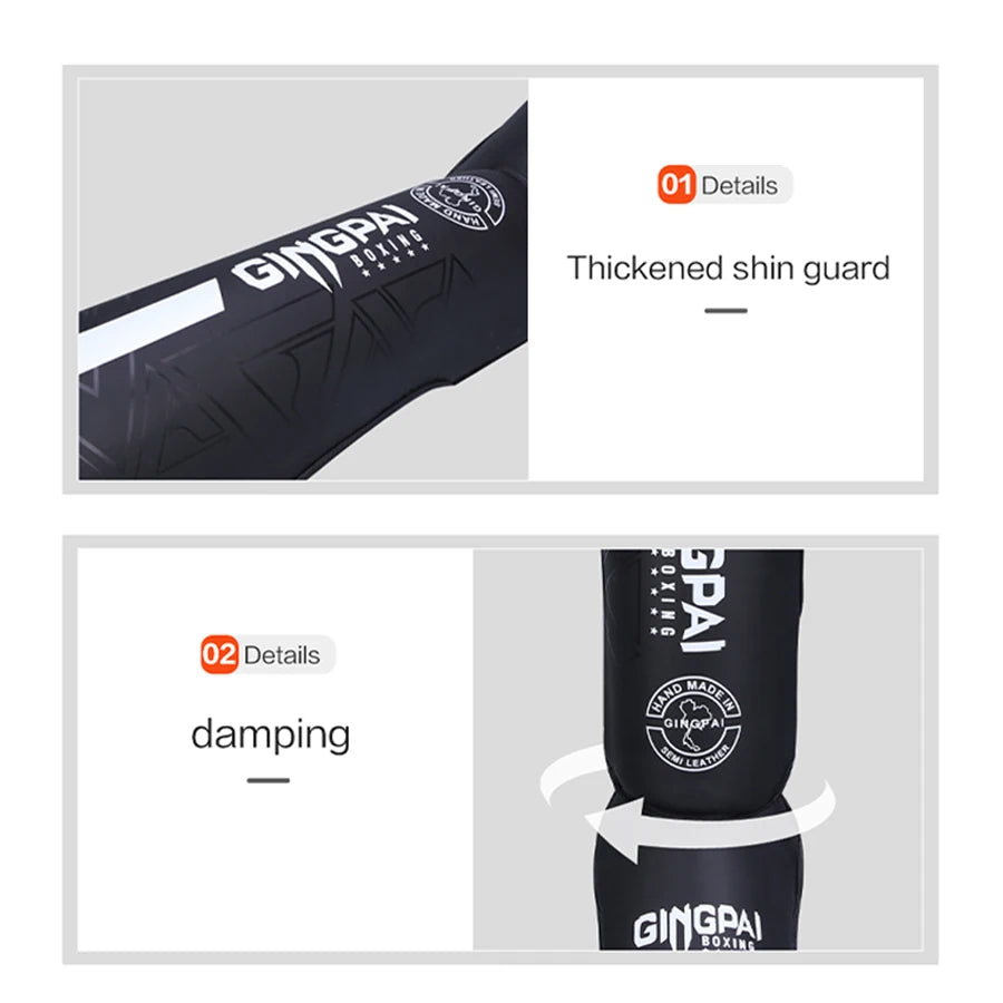 High-Quality PU Leather Boxing Shin Guards