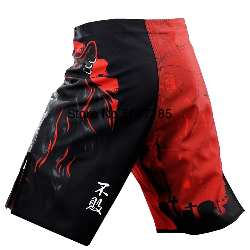 BJJ MMA Fight Shorts Sublimated Grappling Kickboxing Shorts