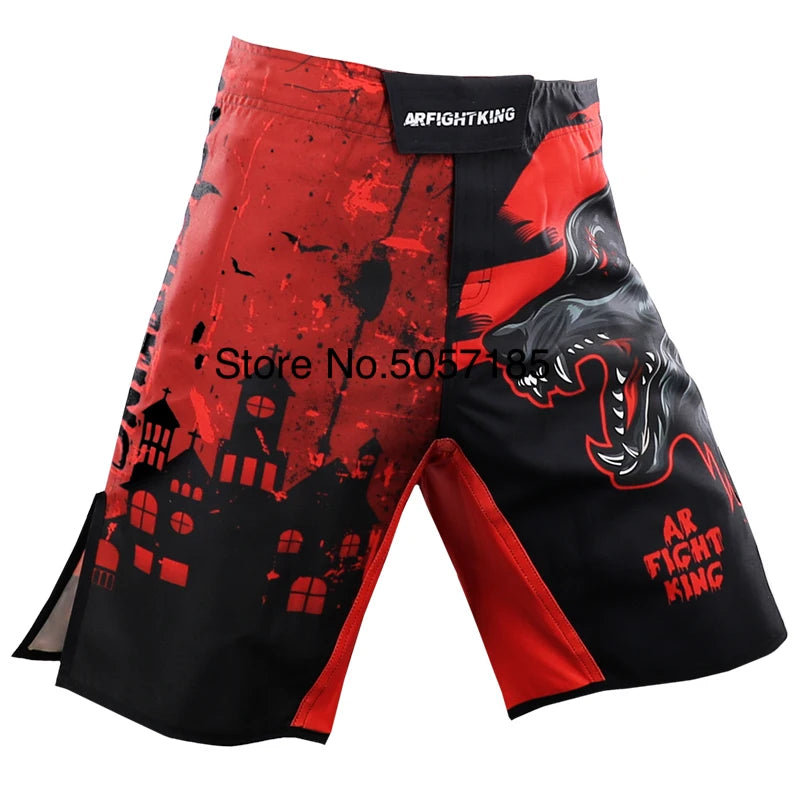 BJJ MMA Fight Shorts Sublimated Grappling Kickboxing Shorts