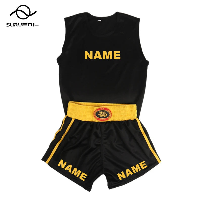 Boxing Shorts and Singlet Set Custom Muay Thai