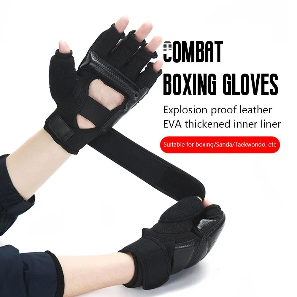 Boxing Half Finger Gloves PU